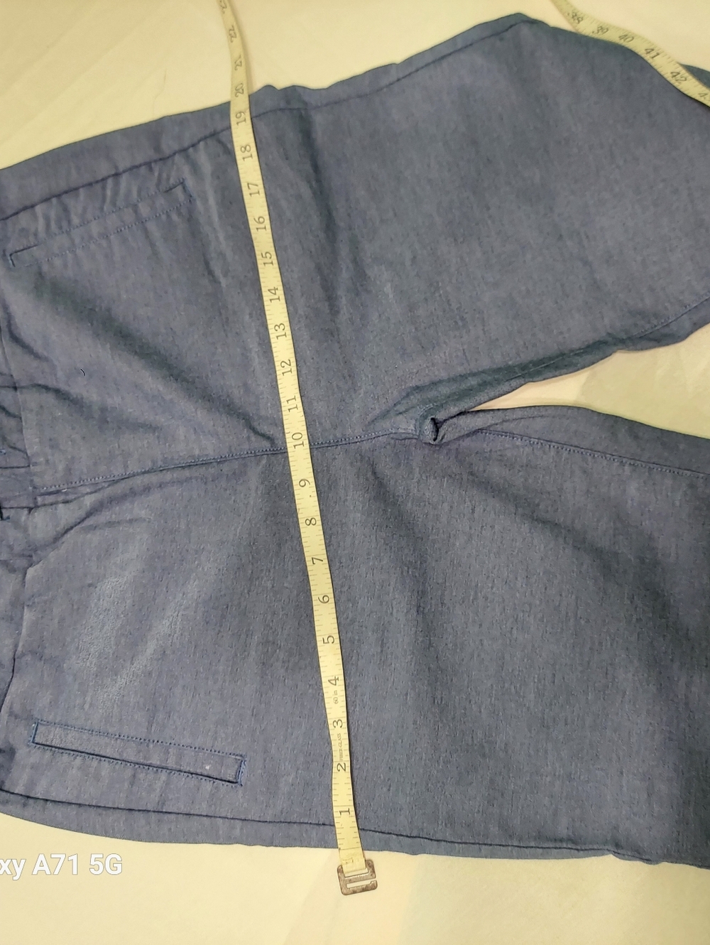 Blue Drawstring Capri Pants - Picture 9 of 11